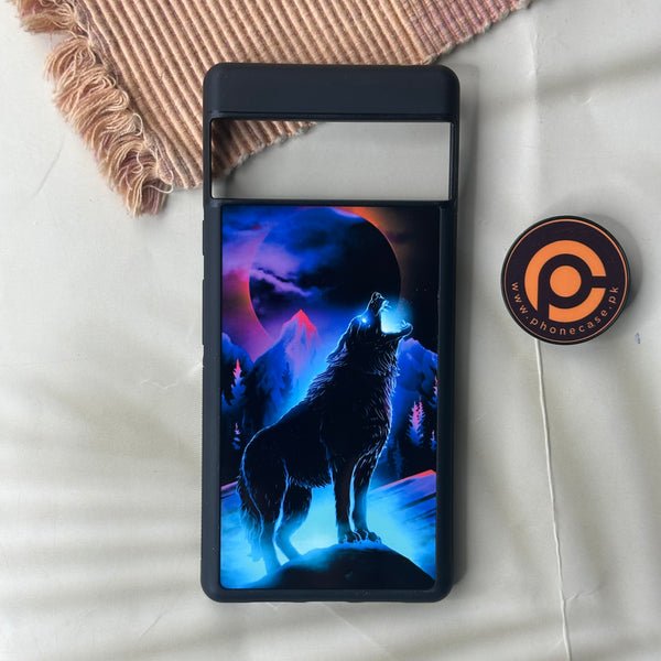 Google Pixel 6 Pro - Wolf Design 2 - Premium Metal Printed soft Bumper Shock Proof Case CS-43494