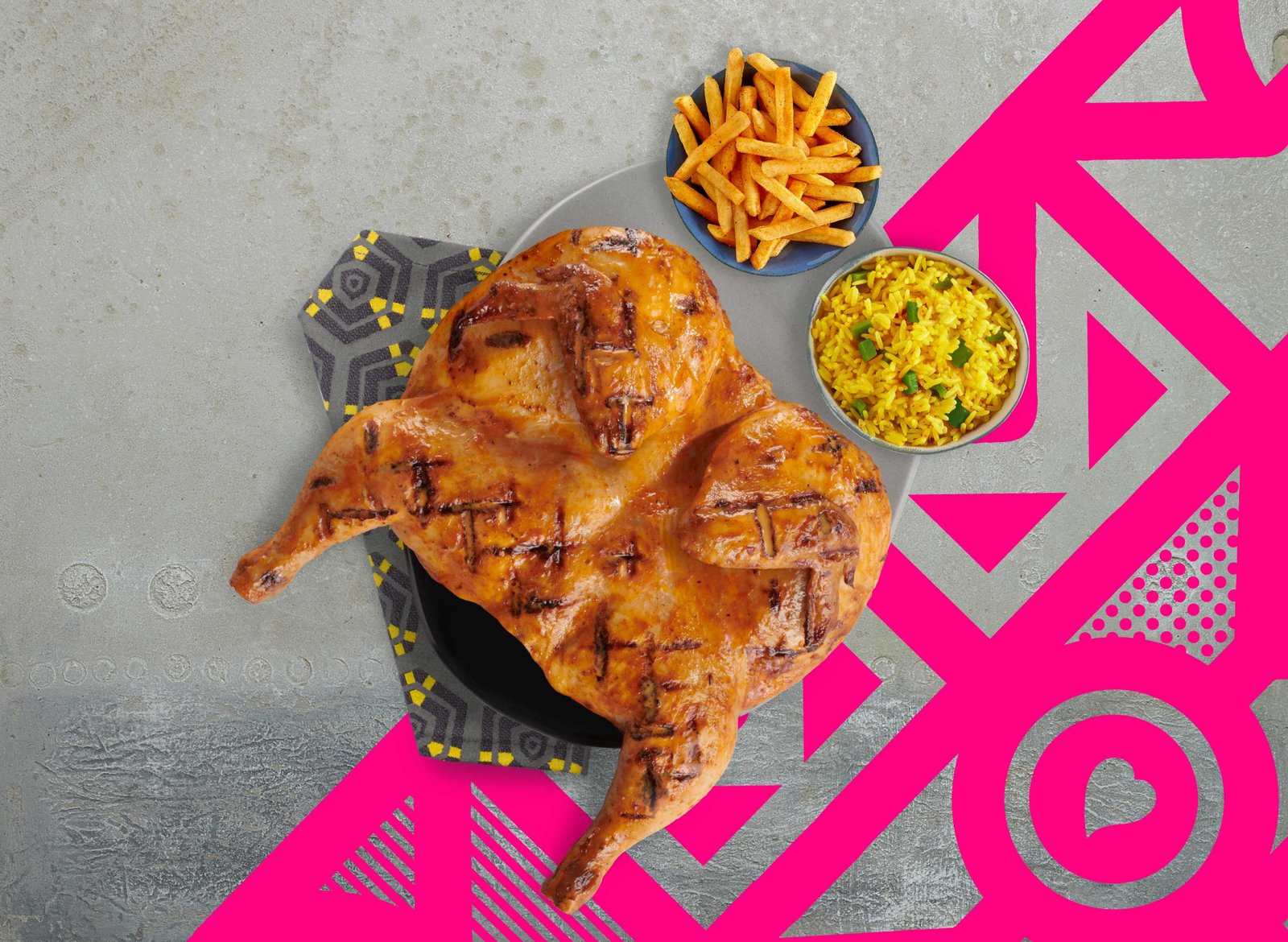 Full Chicken + 2 Reg Sides