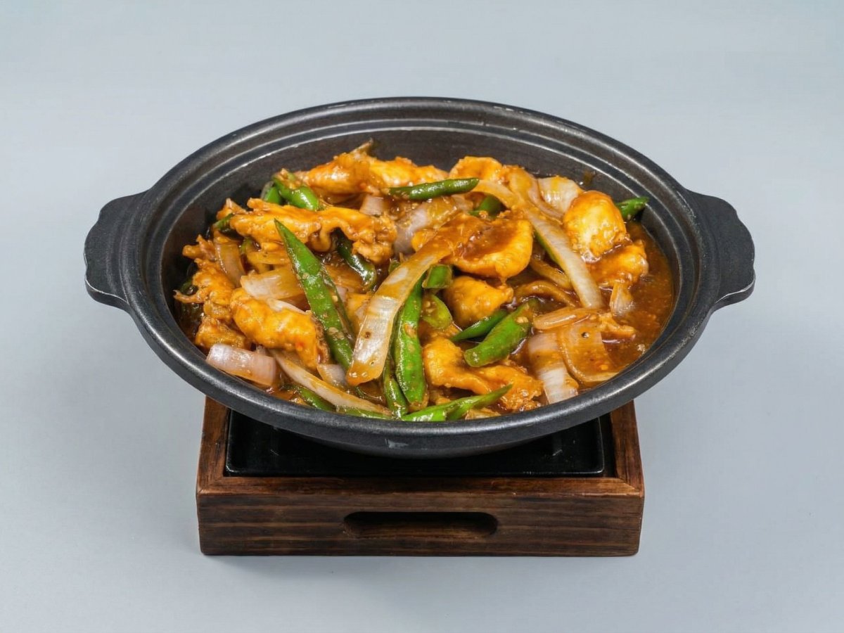 Chicken with Chilies & Onion