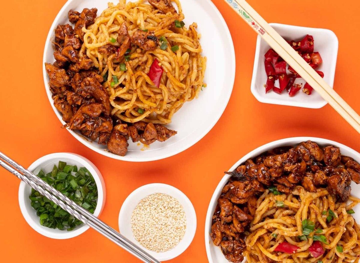Mongolian Chicken with Noodles