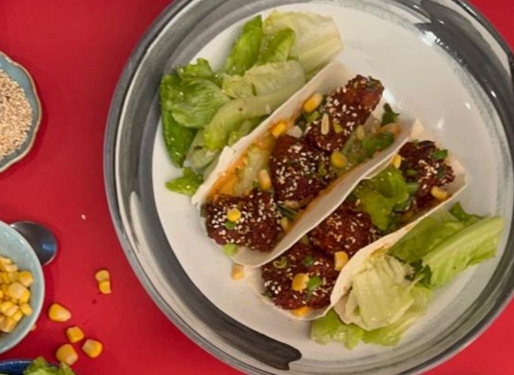 Korean Fried Chicken Tacos