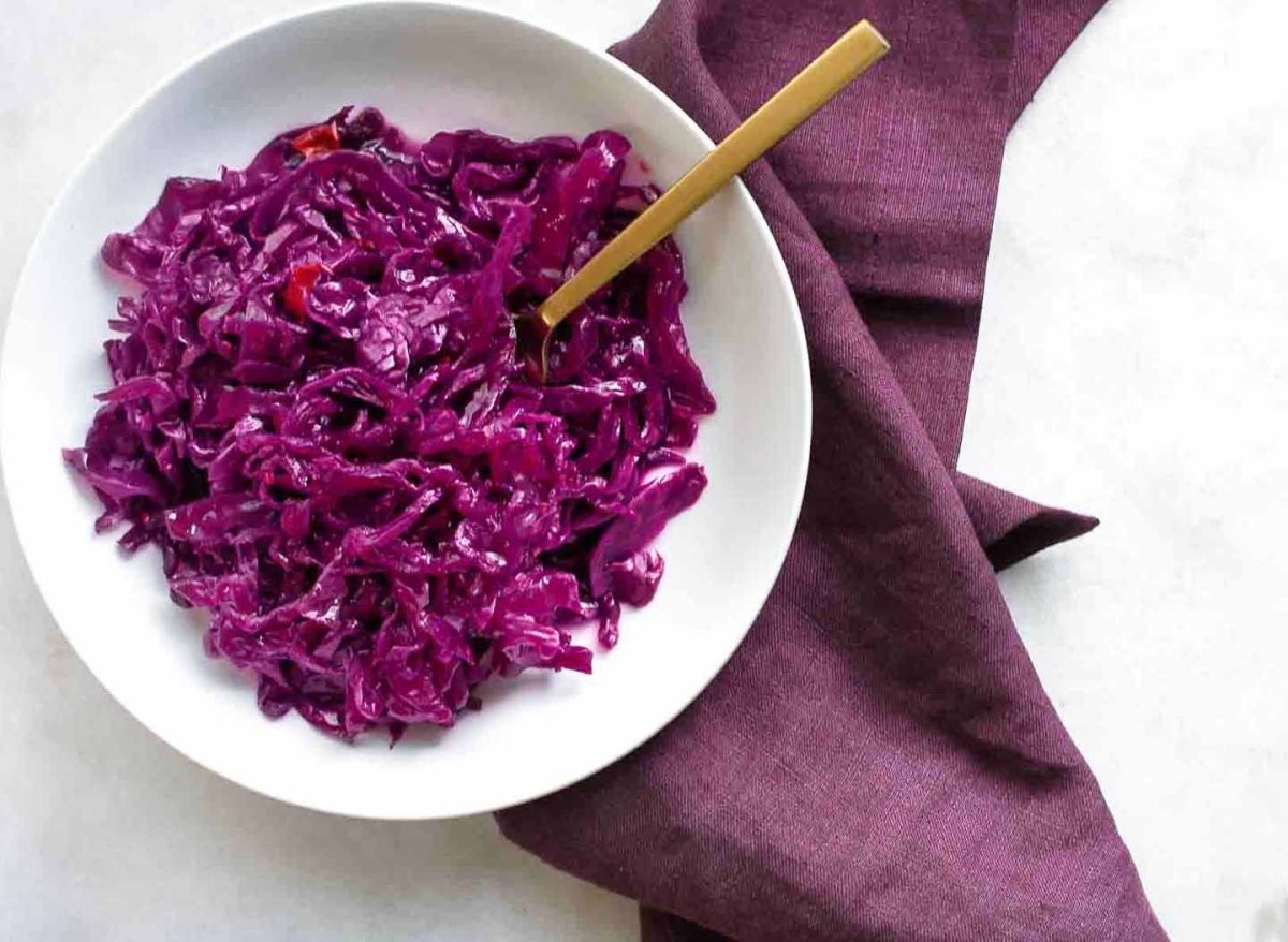 Purple Cabbage Sauerkraut