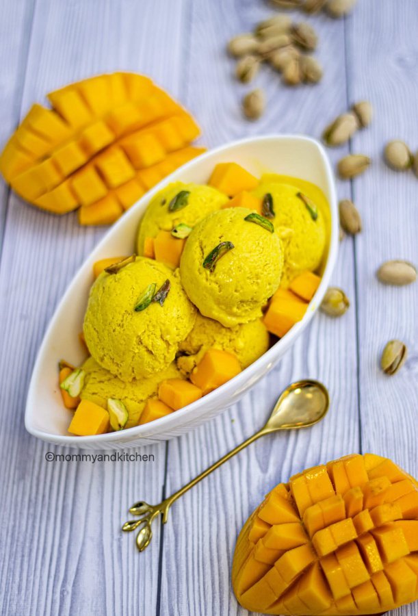 Mango Ice Cream 2 Scoop