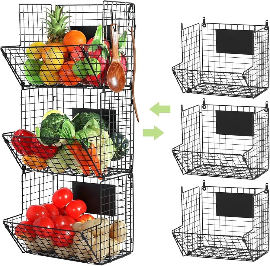 Wall-mounted Storage Baskets
