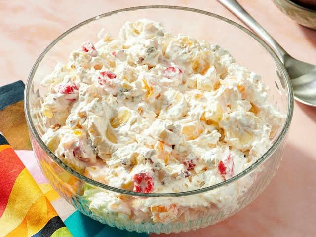 Fruit Salad with Cream