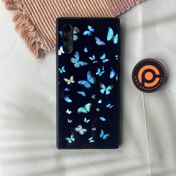 Samsung Galaxy Note 10 - Butterflies Design 4 - Premium Metal Printed soft Bumper shock Proof Case CS-43500