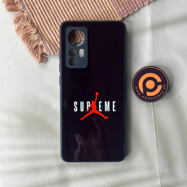 Xiaomi 12 - Supreme Design 3 - Premium Metal Printed soft Bumper shock Proof Case CS-43501